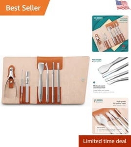 Pedicure Knife Set 7pcs Stainless Steel Foot Care Tools for Ingrown Nails - Picture 1 of 9