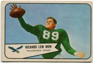 1954 Bowman #114 Richard Lem Mon Philadelphia Eagles - Rookie Card - Picture 1 of 2