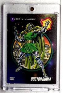 1992  Marvel Series 3 Trading Card 111 DOCTOR DOOM. FREE ONE-TOUCH-HOLDER - Picture 1 of 2