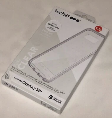  Tech21 Samsung Galaxy S8+ / S8 Plus Impact Pure Clear Case T21-5603 - Image 1 of 3