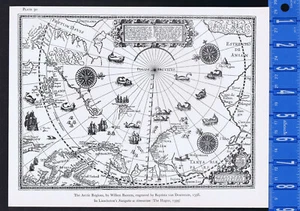 Arktische Regionen (1598), van Deutecum, Linscholten Navigatio, Barents-Kartendruck - Bild 1 von 1