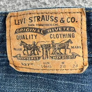 Vintage Levi's 527 Damenjeans Größe 16 (28 x 28 tatsächlich) normaler Bootcut Y2K - Bild 1 von 18