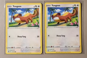 2x Yungoos 117/159 Pokemon card Crown Zenith common NM - Picture 1 of 1
