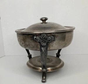 Base y tapa rozaduras vintage solo plateada sobre cobre Sheridan Silver Co. **LEER - Imagen 1 de 12