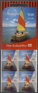 NEW ZEALAND 1999 $4 YACHTING SELF-ADHESIVE BOOKLET UHM (ID:69/D21635) - Picture 1 of 1