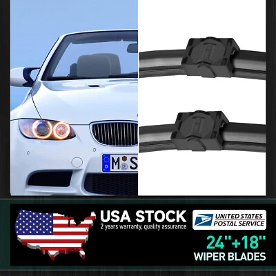 Juego de escobillas limpiaparabrisas para BMW 335i xDrive 2009 24"18" 61610415881 Foto 1 de 4