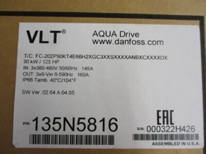 1PC NEW DANFOSS 135N5816 FC-202P90KT4E66H2XGC3XXSXXXXANBXCXXXXDX Inverter - Picture 1 of 3