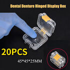 20X Dental Hinged Display Box Film Membrane Storage Case 45*45*25mm False Teeth