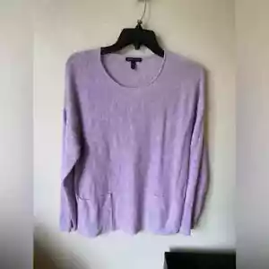 Eileen Fisher Damen Pullover Bio Baumwolle Noppenpullover Gr. M in Lavendel - Bild 1 von 6