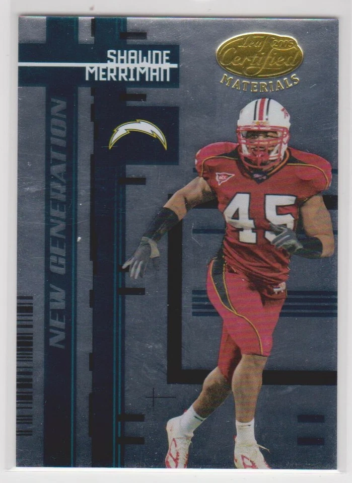 SHAWNE MERRIMAN 2005 LEAF CERTIFIED ROOKIE #709/1000 CHARGERS MARYLAND TERPS S2 - Image 1 of 1
