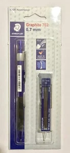 Staedtler With 1 Pack Of 40 Leads 0.7 MM 762 Side Click Mechanical Pencil - Foto 1 di 3