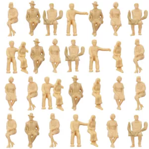 Figuras P30SB 30 piezas escala G todas las sentadas 1:32 sin pintar modelo de piel personas - Imagen 1 de 5