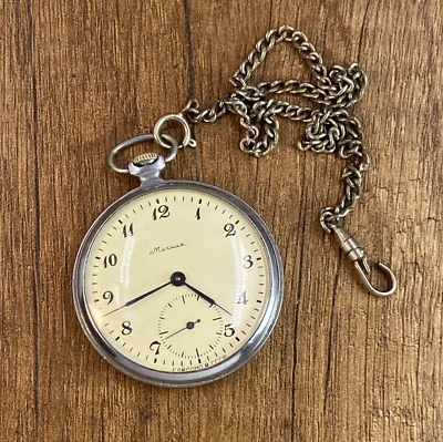 Molnija mecánico 18j vintage era soviética cara abierta URSS Foto 1 de 4