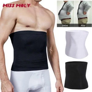 Herren Bauchdeckenstraffung Gürtel Body Shaper Kontrolle Abnehmen Taille Trainer Trimmer Gürtel - Bild 1 von 18
