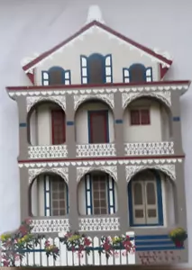 Shelia's Collectibles Stockton Place Row House Cape May, NJ 1993 Preowned - Picture 1 of 18