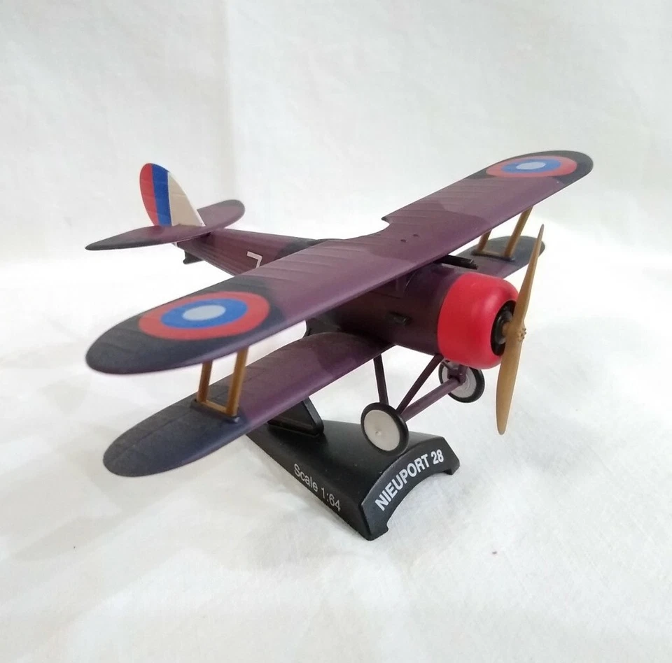 NIEUPORT 28 Delprado scala 1/64 aereoplano modellino aereo model car USA - Immagine 1 di 4