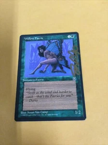 MTG Magic the Gathering Willow Faerie Gold SIGNED Susan Van Camp - Picture 1 of 1