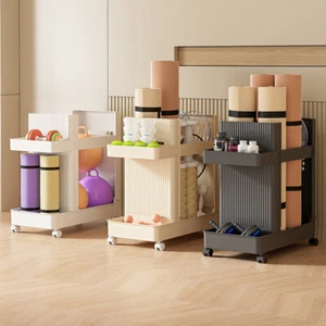 Gym Equipment Organizer Trolley Large Capacity Sports Equipment Trolley Basket - Picture 1 of 17