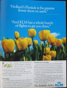 KLM print ad cut from a 1992 Magazine - Bild 1 von 1