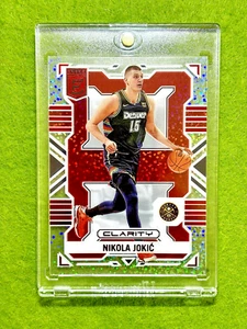 Nikola Jokic WHITE SPARKLE PRIZM Asia Red SSP CLEAR Card 2022-23 Elite CLARITY - Picture 1 of 24