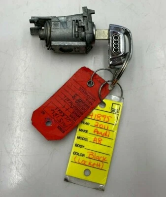 AUDI A8 A8L S8 2011-2018 - CILINDRO DE BLOQUEO DE PUERTA DEL CONDUCTOR DELANTERO IZQUIERDO CON LLAVE OEM  Foto 1 de 4