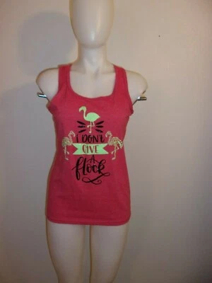 Camiseta sin mangas GILDAN Softstyle anillo hilado "I Don't Give A Flock" espalda deportiva TALLA M Foto 1 de 4