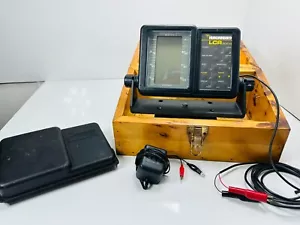 HUMMINBIRD LCR 3004 Portable Fish Finder Head, Mount, Power Cables In Wood Box - Picture 1 of 16