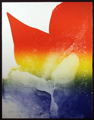 Arte Paul Jenkins "Cardinal Prism" firmado y numerado a mano, expresionista abstracto Foto 1 de 4