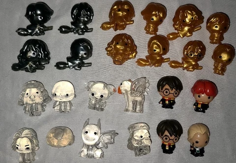 Harry Potter 24 Pencil Toppers Ooshies Lot of Golden Silver Ghost Cover
