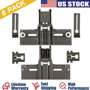 6PACK W10350376 Dishwasher Upper Rack Adjuster for Kenmore Whirlpool Kitchen Aid - Picture 1 of 8