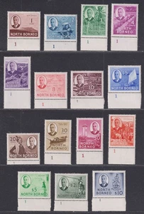 Borneo Norte 1950 Rey Jorge VI Juego de piezas a $10 Como nuevo gato £120 - Imagen 1 de 2