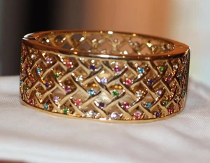 $198 Kate Spade NY Little Ladybug Caining Swarovski Crystal bangle bracelet cuff - Picture 1 of 11