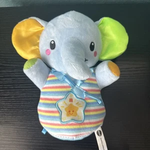 Vtech Glowing Lullabies Elephant Blue Soft Plush Soother Color Changing - Picture 1 of 5