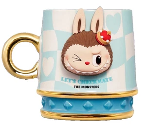 NUEVA TAZA POP MART LABU LOS MONSTRUOS Let's Checkmate Series Azul Auténtica EE. UU. - Imagen 1 de 6