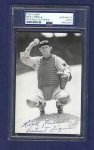 Rick Ferrell Autographed Rowe Postcard Photo Washington Senators Baseball PSA - Picture 1 of 1