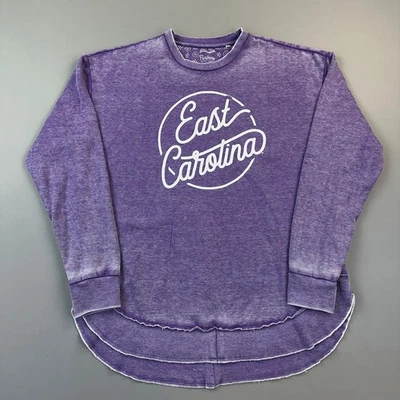 Sudadera para mujer East Carolina Pirates XL púrpura Pressbox poncho suéter redondo Foto 1 de 4