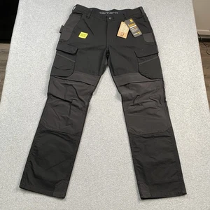 NEW Carhartt Pants Mens 36x32 Steel Cargo Rugged Flex Relaxed Fit 103335 Cordura - Picture 1 of 20