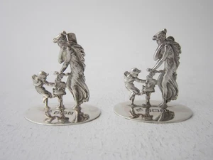 Antike edwardianische Sterlingsilber Menü-/Tischkartenhalter - 1906 von Martin Hall - Bild 1 von 6