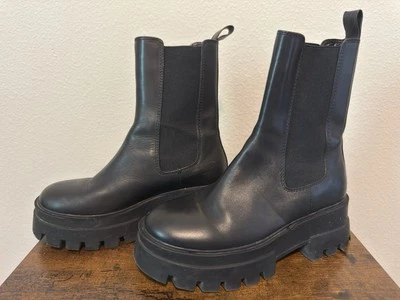 GB Mujer Negro Combate Estilo Botas Foto 1 de 3