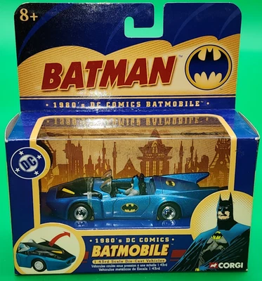 Vintage Batman DC Batmobile Corgi 1:43 77307 Die Cast Vehicle New Mint - Image 1 of 3