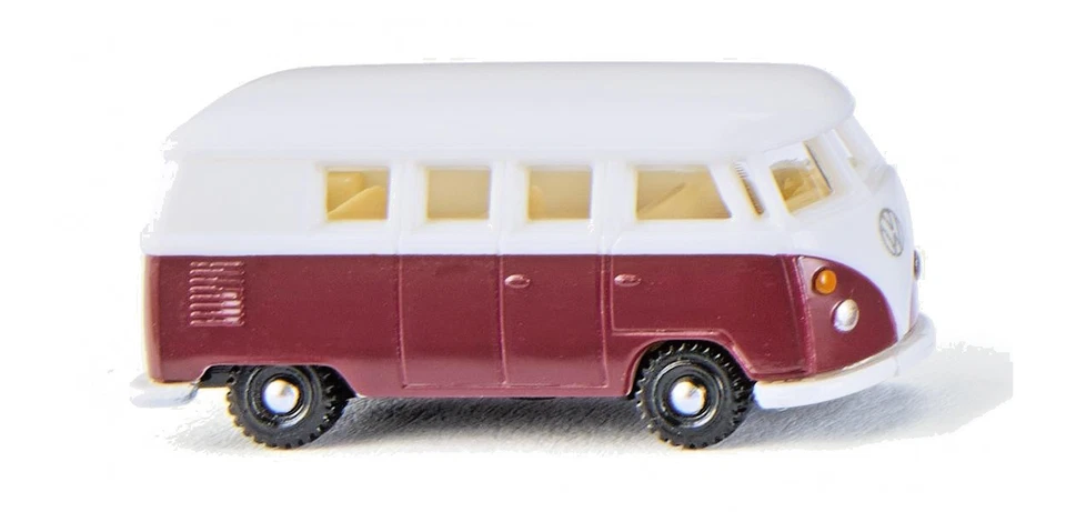 Wiking 93202 VW T1 Bus - Bordeaux/Bianco, N - Immagine 1 di 1