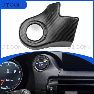 Matte Carbon Push Start Ignition Button Trim For Lexus RC 300 350 RC F 2021-2025 - Imagem 1 de 4
