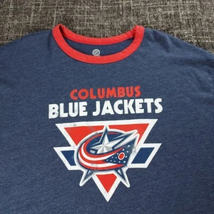 NHL Columbus Chaquetas Azules Para Hombres Azul Hockey Camiseta Talla 3XL Informal Deportes Ohio - Imagen 1 de 8