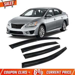 for Nissan Sentra 2013-2018 Side Window Vent Visor Sun Rain Deflector Guard 3P - Bild 1 von 13