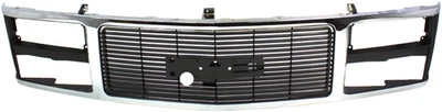 Fits GMC C/K SERIES 88-93 GRILLE, Chrome Shell/Black Insert, w/ Quad or Composit Foto 1 de 4