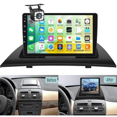 Für BMW X3 E83 2004-2012 Android 9" Autoradio Carplay GPS Navi RDS AHD + Kamera - Bild 1 von 4