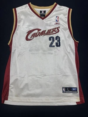 Adidas Cleveland Cavaliers Lebron James White Jersey Youth Boys Size Large - Image 1 of 4