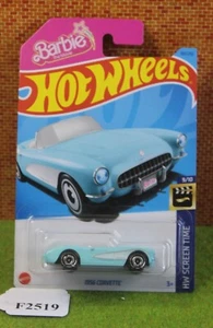 Hot Wheels Screen Time Blue Barbie 1956 Corvette 9/10 HKK87 FNQHotwheels F2519 - Picture 1 of 6