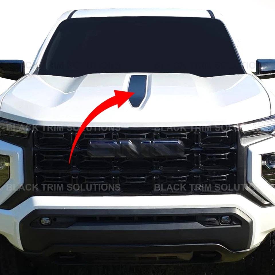 For 2023-2026 GMC Canyon AT4 Matte Black Center Hood Decals Vinyl Overlay - Изображение 1 из 1