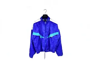 vintage ASICS Gore-Tex Track Jacket Size L authentic blue retro hipster 90s 80s - Picture 1 of 5